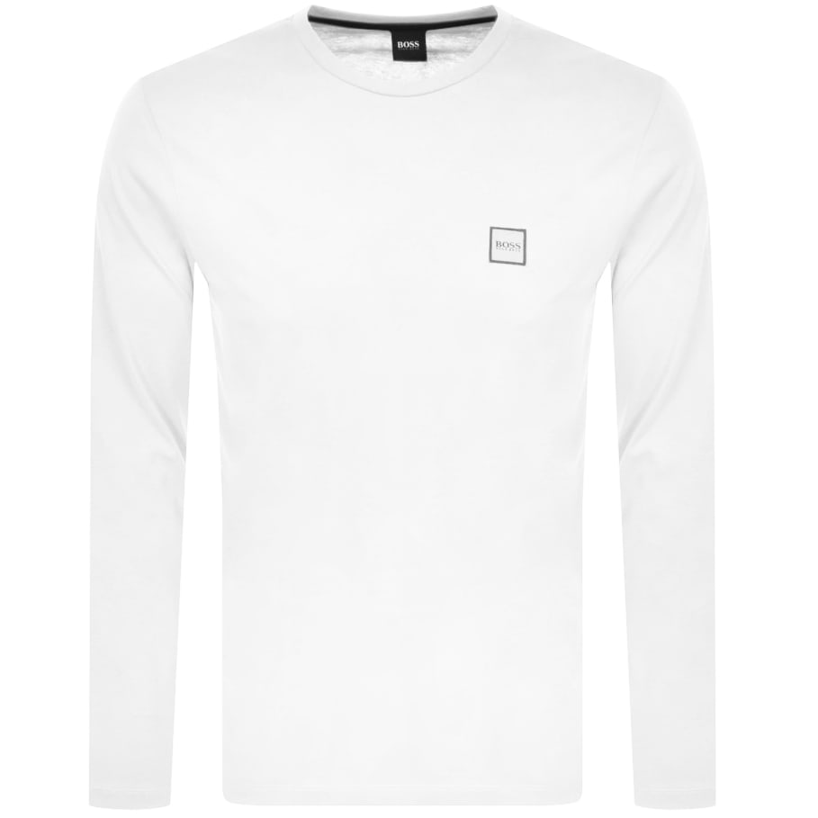 Alternative Image for ProductBOSS Long Sleeved Tacks T Shirt White1